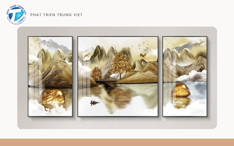 Tranh tráng gương là dòng tranh treo tường hiện đại